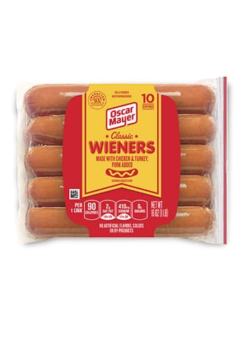 wieners servings